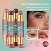 Dual-Ended Multiuse Makeup Stick for Cheeks, Eyes and Lips, Complementary