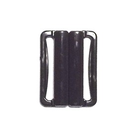 2 Bikini Fasteners Black 15 mm Bridge Width