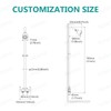 Aolemi Outdoor Shower Kit, 3-Inch Center, 2-Handle, Matte Black