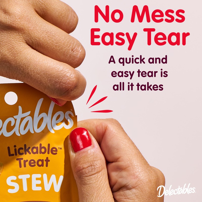Hartz Delectables Stew Lickable Wet Cat Treats for Adult &