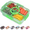 KEYVOZ Snackle Box Container with Lid- Travel Charcuterie Box with