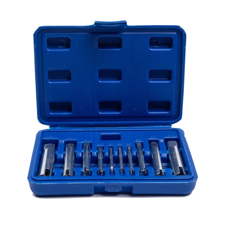 FOITECHY 10Pcs Tap Extractor 3/4 Flute Broken Head Screw Remover