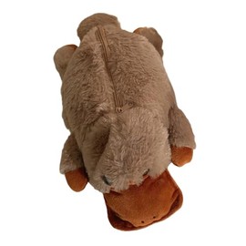 Estuche de peluche para lápices, neceser, organizador de papelería, bolsa para bolígrafos, borradores, crayones, bolígrafos, reglas y resaltadores, Ornitorrinco