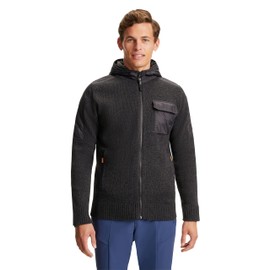 FALKE Men's TK Hooded Zip Jacket, Black (Black 3000), 3XL
