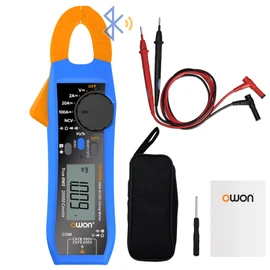 OWON CM2100B Mini Bluetooth Clamp Meter 20000 Counts Handheld True RMS 600V 100A AC/DC Current and Voltage Test with VFC Overload Protection, Resistance Capacity Tester, NCV Detection Function