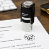 MaxMark Custom Round Self Inking Inspection Stamp - Customize up