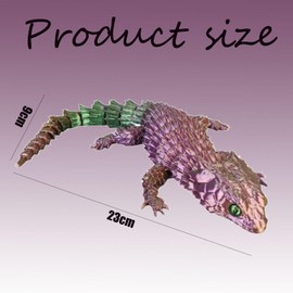 AMBEERT Lizard Toys, Lizard, Gecko Wall Climber Toy, 3d Printed Animals, Fidget Toy Adults Kids for Stress Relief, Articulated Lizard Toys for Play, 3D Printed Animals for Office or Home Decor, Gifts