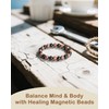 Feraco Pure Copper Magnetic Bead Bracelet for Men Women, 8mm