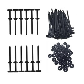 50 Pcs New Multifunctional Nylon Universal Cable Ties with Pin Buckle Design - UV Resistant Plastic Fasteners for Car Body Repair & Daily Automotive Maintenance