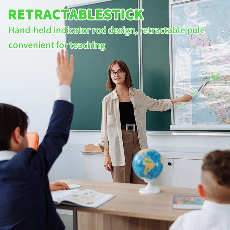 Pack of 5 Pointing Sticks, Finger Stick, Telescopic Pointer, Teacher