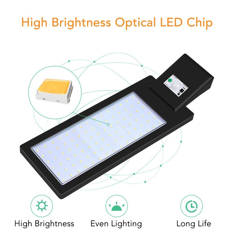 Solar Wall Light LED Lamp Motion Sensor IP65 Waterproof for