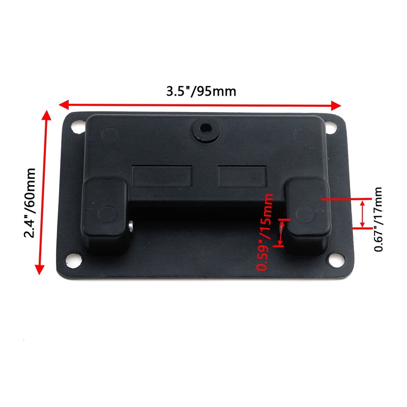 Bitray Recessed Pull Handles Black Toolbox Recessed Flush Pull Handle