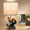Hamucd Small Bear Table Lamp for Bedroom Nightstand Decor,Animal Nursery