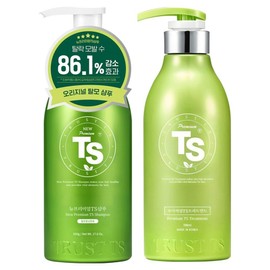TS New Premium Shampoo 500g + Premium Treatment 500ml Set, 1 Set / TS 뉴 프리미엄 샴푸 500g + 프리미엄 트리트먼트 500ml 세트, 1세트