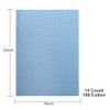Aida Cloth 14 Count Cross Stitch Fabric,19×28inch (14CT, Sky Blue)