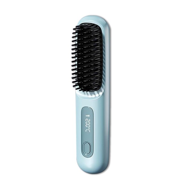 JIOOKEYU Cordless Hair Straightener Brush - Rapid Heating Technology,Adjustable Heat