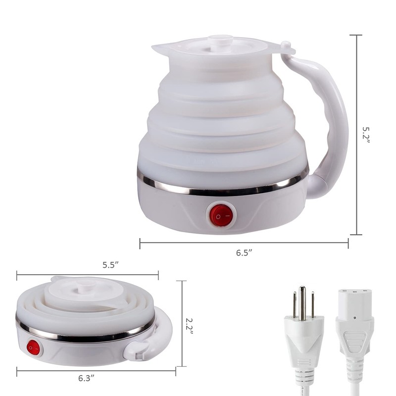 T-magitic Travel Kettle, Fordable Electric kettle, Collapsible Kettle Dual Voltage,boil