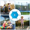 Bcuuozeeing Trampolin Überdachung Abdeckung Ø 244cm, 6-Stangen Trampolin Sonnenschutz Abdeckung,