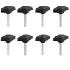 TOP-VIGOR M6 x 35mm Handle Knobs Clamping T-Shape, 8Pcs Handle