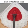 4 Pack Spin Mop Replacement Heads with 1 Rotating Mop