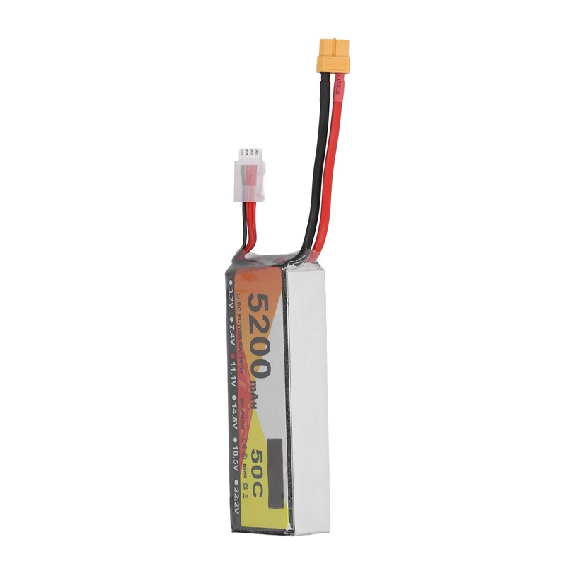 RC Lipo Battery 11.1V 50C Discharge Rate 3S 5200mAh Remote