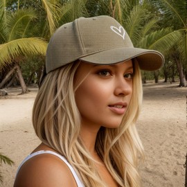 Nymmoata Women’s Baseball Hat Unisex: Washed Distressed Vintage Heart Cotton Baseball Cap Twill - Men Womens Trucker Hat - Adjustable Dad Hat (Blue)