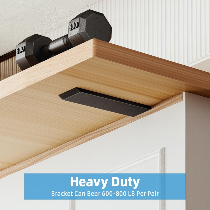 WEKIS 10 Inch Countertop Support Bracket, 3 Pack Solid Iron