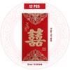 SAVITA 12pcs Wedding Red Envelopes, Traditional Chinese Wedding Red Envelopes