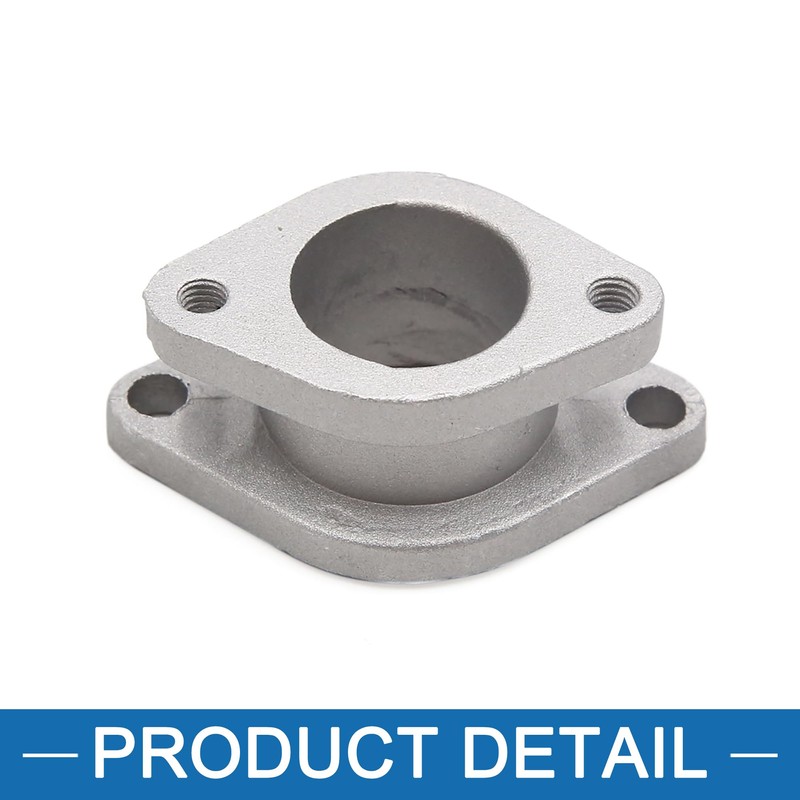A ABSOPRO Motorcycle Carburetor Connector for GS125 CG125 Metal Gray
