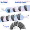 Yai 속눈썹 클러스터 300D 두꺼운 12-25mm 볼륨 연장 224Pcs 위스피