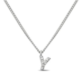 GD GOOD.designs Necklace with Letters Silver for Women, Skin-friendly Necklace with Initial Pendant, Silver 316L Stainless Steel Letter Chain – Valentine's Day Gift for Him and Her, Stainless Steel,