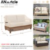 ANartcle 2-Seater Patio Loveseat Cover,58W x 32.5D x 31H Inches