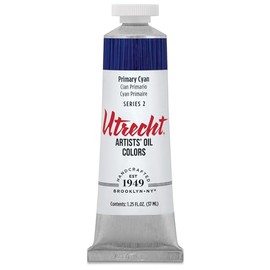 Utrecht Artists' Oil Paint - Primary Cyan, 37 ml Tube