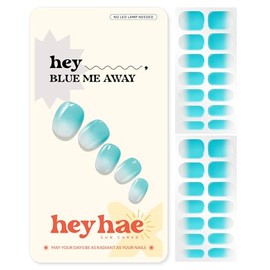 Heyhae Tiras de Gel Semicurado para Uñas - Hey, Blue Me Away