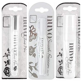 Nuvo Glue Pen - Large, Medium & Fine Tip Set - 3 Item Tonic Studios Bundle