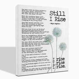 Maya Angelou Quotes Wall Art, Feminist Wall Art, Inspirational Quote Decor, Maya Angelou, Still I Rise Quotes Wall Décor, Motivational Wall Art, Gift for Home and Office Decor Under 14x17 inch