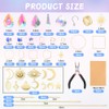 OFFCUP Crystal Suncatchers, 200Pcs Gold Sun Catchers, Rainbow Maker Crystal