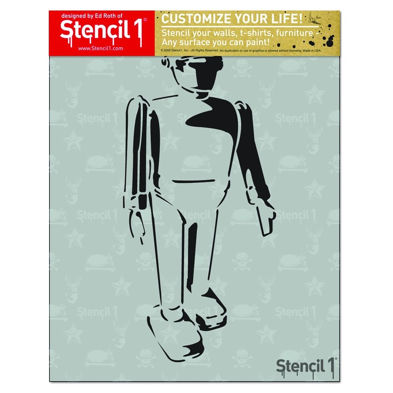 Stencil1 8.5-inch X 11-inch Stencil Robot