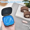 2 Pack Retainer Case Aligner Case Vent Holes Removable Silicone