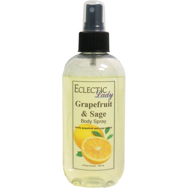 Grapefruit And Sage Body Spray (Double Strength), 16 ounces, Body
