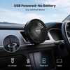 5'' USB Car Vent Fan, 3-Speed with Memory Function, 8.2ft