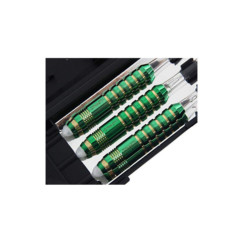 DYNASTY BRASS SET "TEN" Green Ten Green Brass Darts Barrel