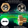 NBWDY Green Boat Drain Plug Light,IP68 Underwater Boat Lights with