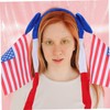 BESPORTBLE Interactive American Flag Headband with Handswing Design for Independence