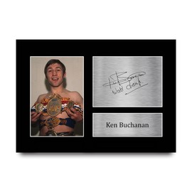 HWC Trading A4 Ken Buchanan Boxing Gifts Printed Signed Autograph Picture for Boxer Memorabilia Fans
