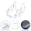 Wenqik 8 Pcs 2 Tier Acrylic China Plate Display Stands