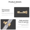 Brass Steel Ruler, Ruler Stop, T Groove Design, Brass Scriber