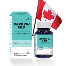 Probiotic zinc 60 capsules for smooth bowel movements / 원활한 배변활동을 위한 프로바이오틱스아연60캡슐