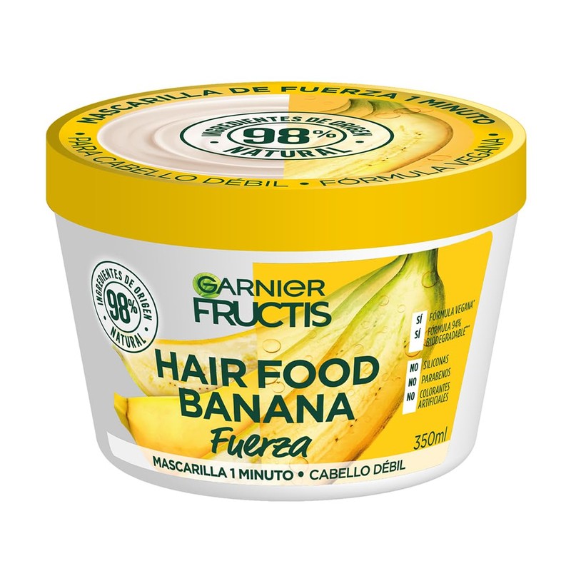 Garnier Fructis HairFood Banana mascarilla para cabello débil