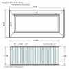 Chameleon 2 1/4""x12" 5/16" Thick Floor Vent Registers Matching Floor